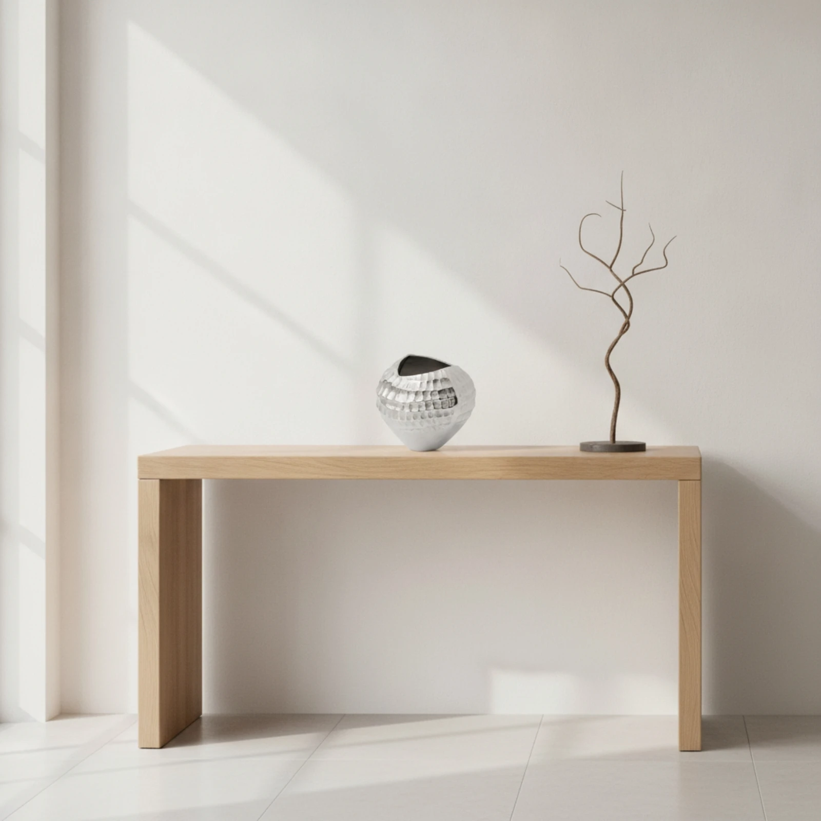 Decorative Vase Metal-Like Sculptural Vase Vessel Modern Contemporary for Living Room, Tabletop