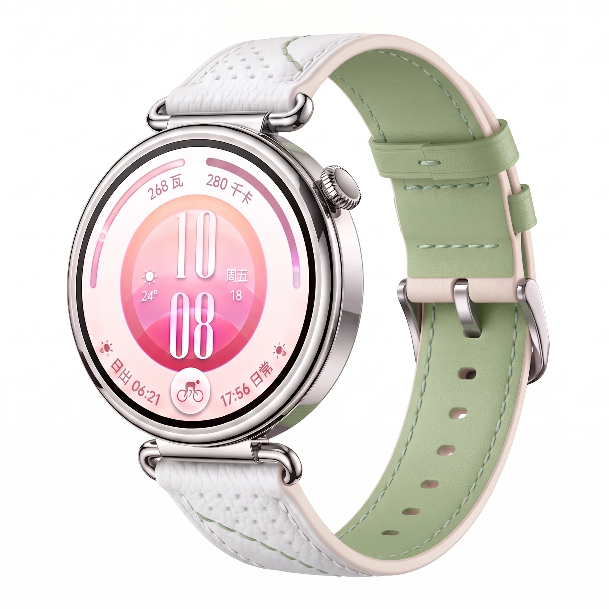18mm Fashion Leather Watchband For Huawei GT5 GT4 41mm GT5 Pro 42mm Xiaomi S5 Quick Release Strap Women Bracelet Correa