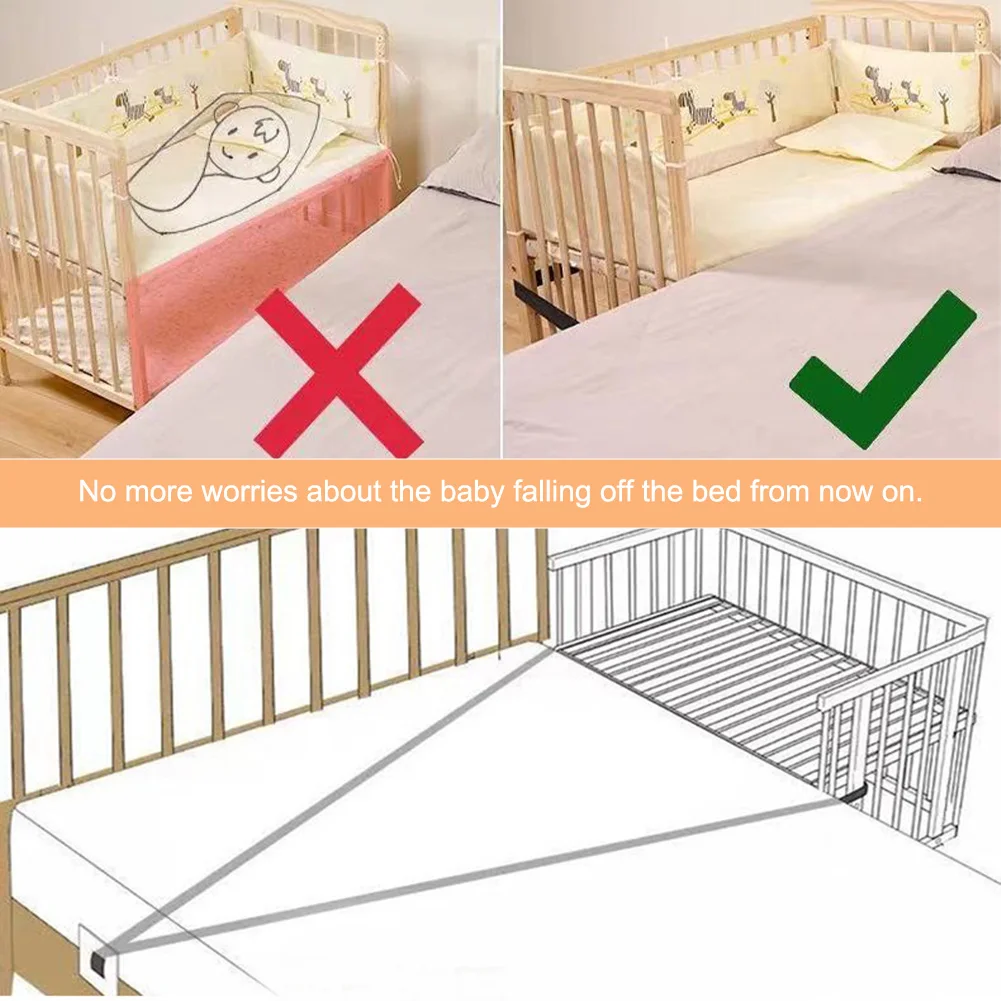 Befestigungsband Verbindungsgurt Kinderbetten Spleißen Bett Befestigungsgurt Kinderbett Anti-Mobile Gurt Sicherheitsgurt Babybett Anti-Fall-Gurt – Detail 5