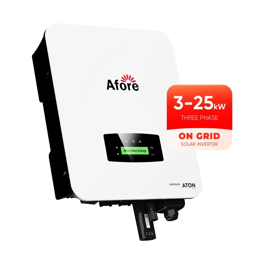 

Afore On Grid Solar Inverter 3Kw 8Kw 9KW 10KW 12Kw 20KW 25Kw 3Phase PV String Inverters Price