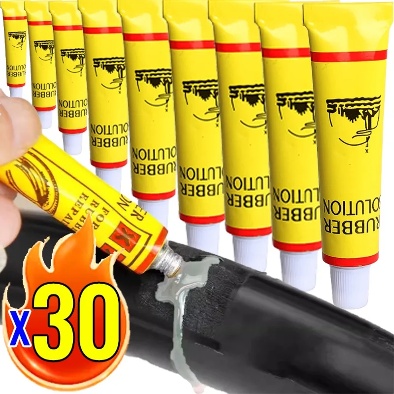 30-5 قطعة سيارة دراجة نارية إطار دراجة إصلاح الغراء الأنبوب الداخلي ثقب إصلاح الغراء وكيل الطوارئ المحمولة إصلاح الإطارات