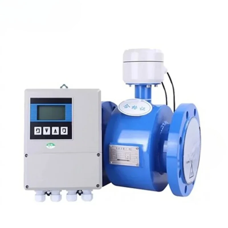 100 Wall Mounted Split Type Electromagnetic Digital Water Flowmeter With Remote Access
