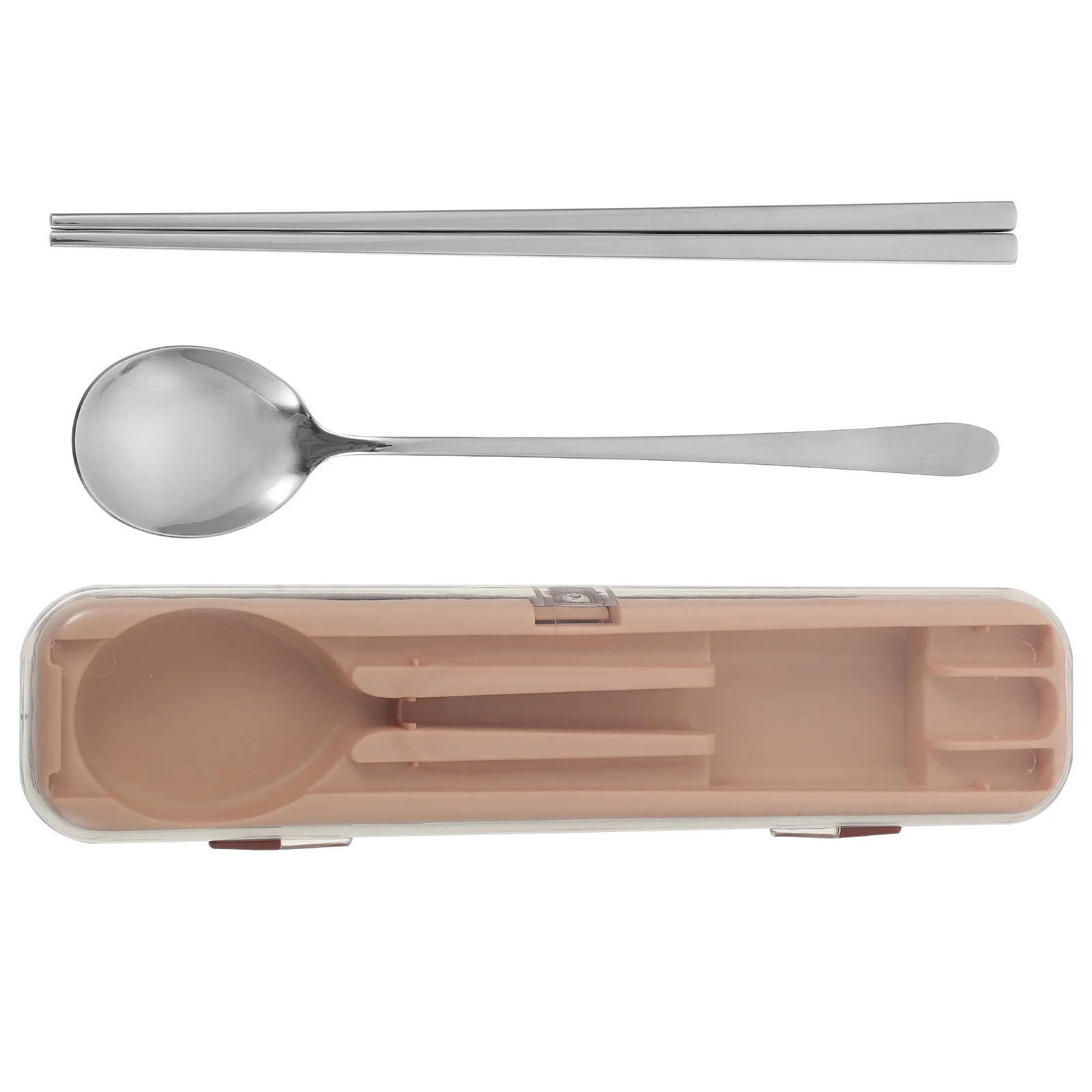 

Portable Cutlery Set Stainless Chopsticks Outdoor for and Spoons Supplies Steel Vintage