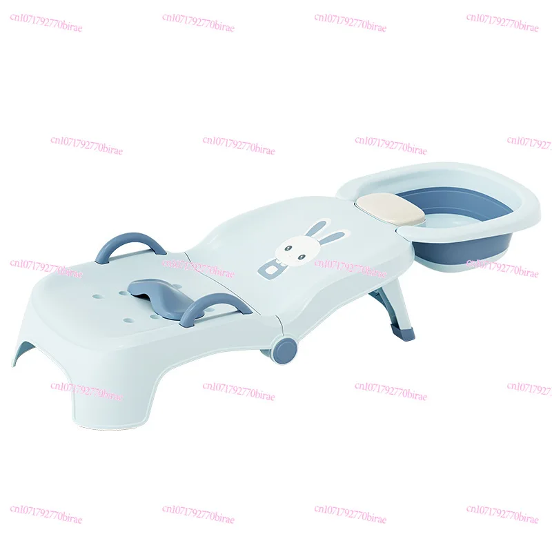 

Children's Shampoo Reclining Foldable Shampoo Artifact Baby Household Shampoo Bed Girl Child Hair Washing Stool