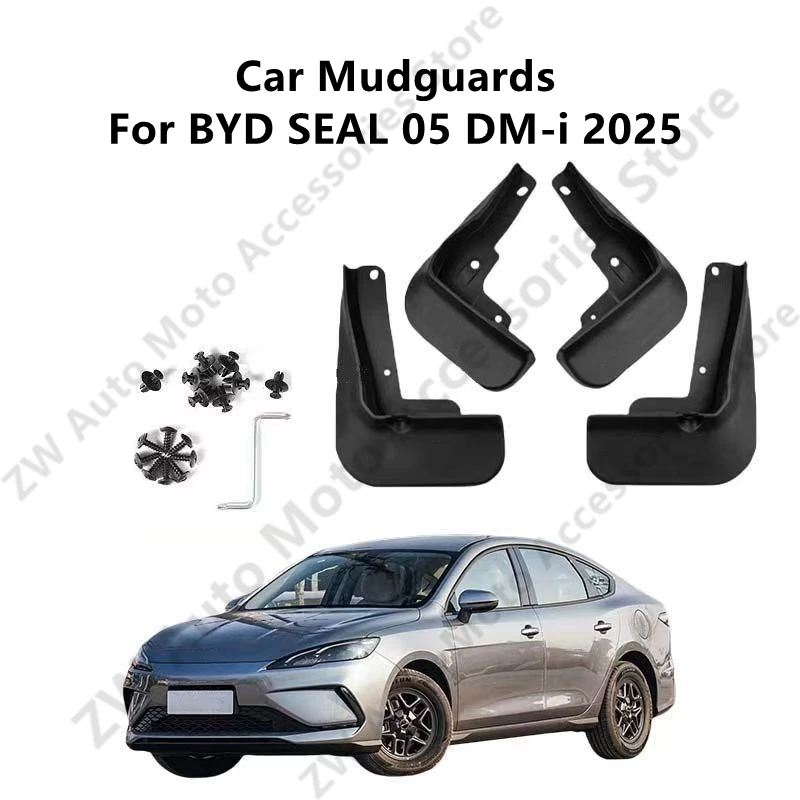 

Car Mudguards For BYD SEAL 05 DM-i 2025 Mud Guards Fender Flare Mudflaps Exterior Parts Auto Modification Accessory Refit
