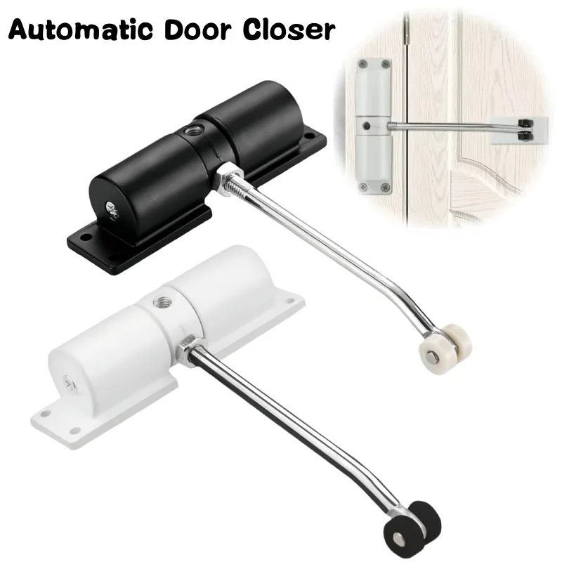 30kg Adjustable Tension Door Closer Automatic Safety Spring Heavy Duty Door Closer –Easy to Convert Hinged Doors to Self-Closing