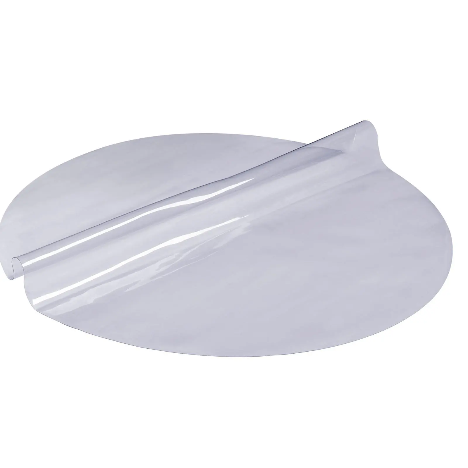 

Clear Table Cover Protector, 48 inch/1230 mm Round Table Cover, 1.5 mm Thick PVC Plastic Tablecloth, Waterproof Desktop Pr