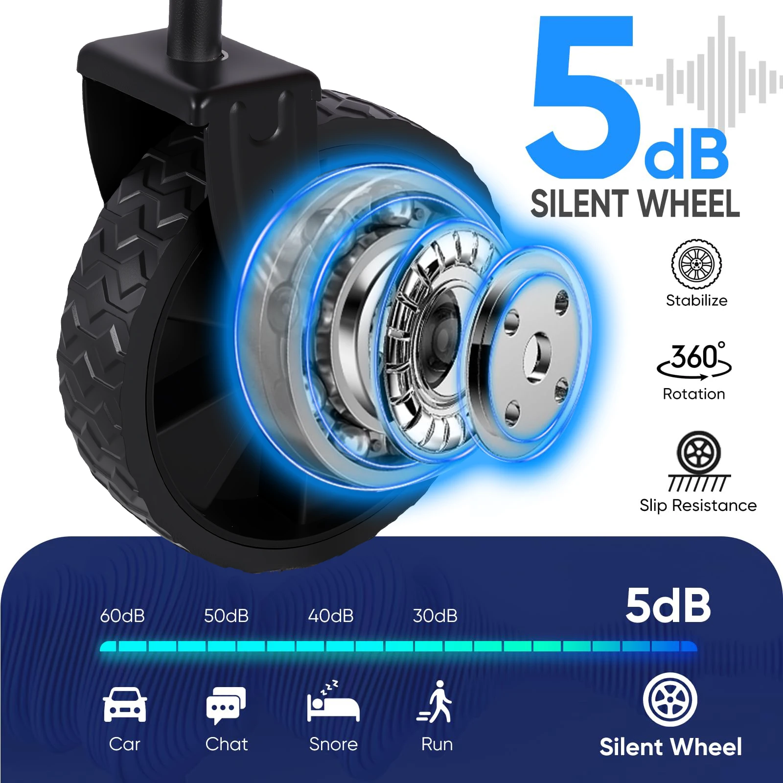 عربة أدوات قابلة للطي شديدة التحمل مع 360 درجة °   عجلات دوارة لجميع التضاريس، محمولة ذات سعة كبيرة للتسوق والمغامرات الخارجية