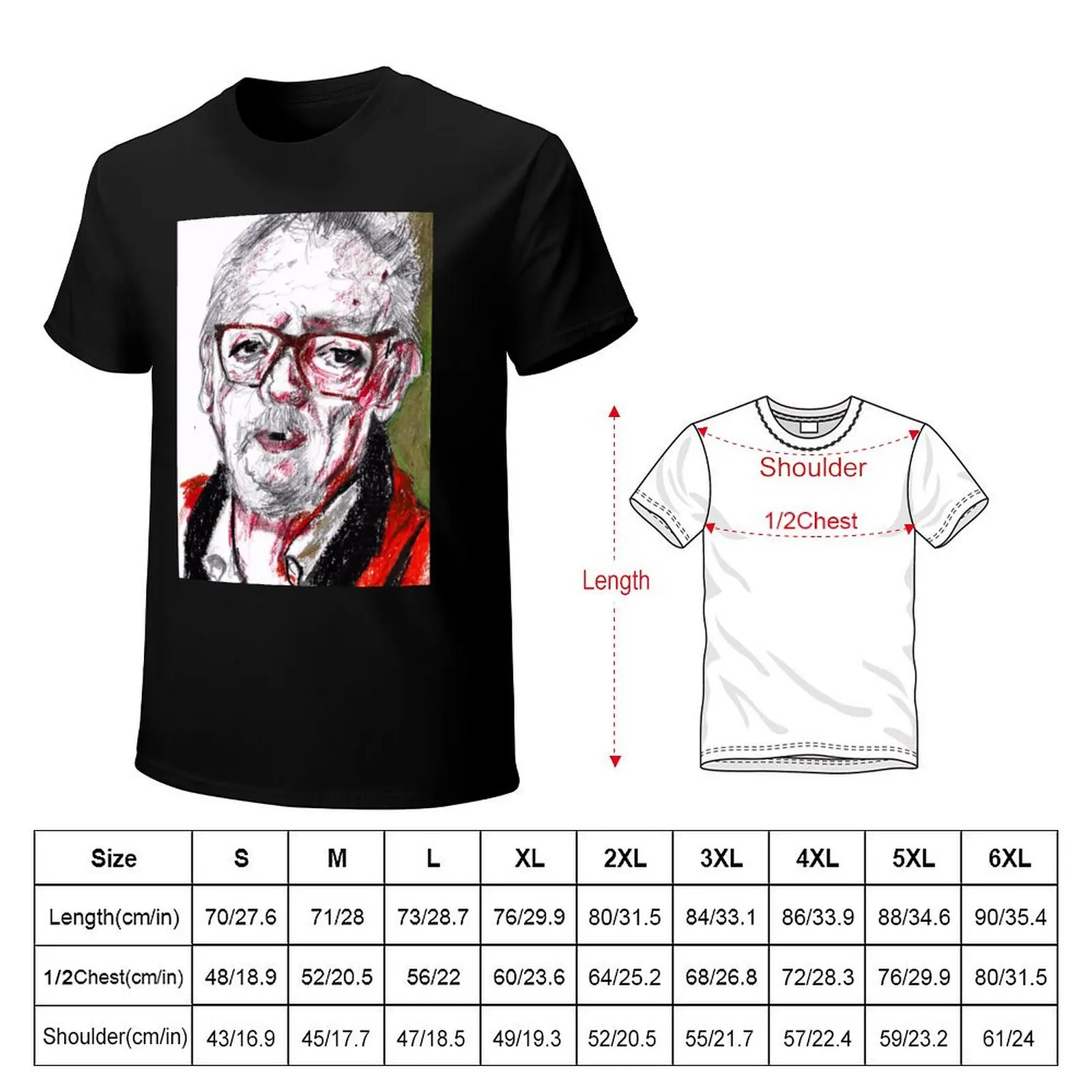 Jess Franco Portrait T-Shirt Casual Fashion Short Sleeve Cotton T-Shirt
