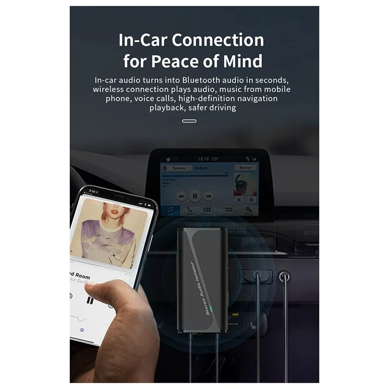 Hot New M29 Audio Ground Isolator 5.4 Bluetooth Receiver Common Ground Noise Filter Stereo Current Noise Eliminator