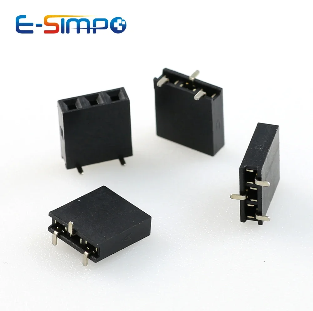 50pcs 2.54mm SMT Female Pin Header Socket Type 1/2 Single Row 2/3/4/5P 6P 7/8P 10P 20P~40p PH8.5 PH5 Short Profile PCB Connector