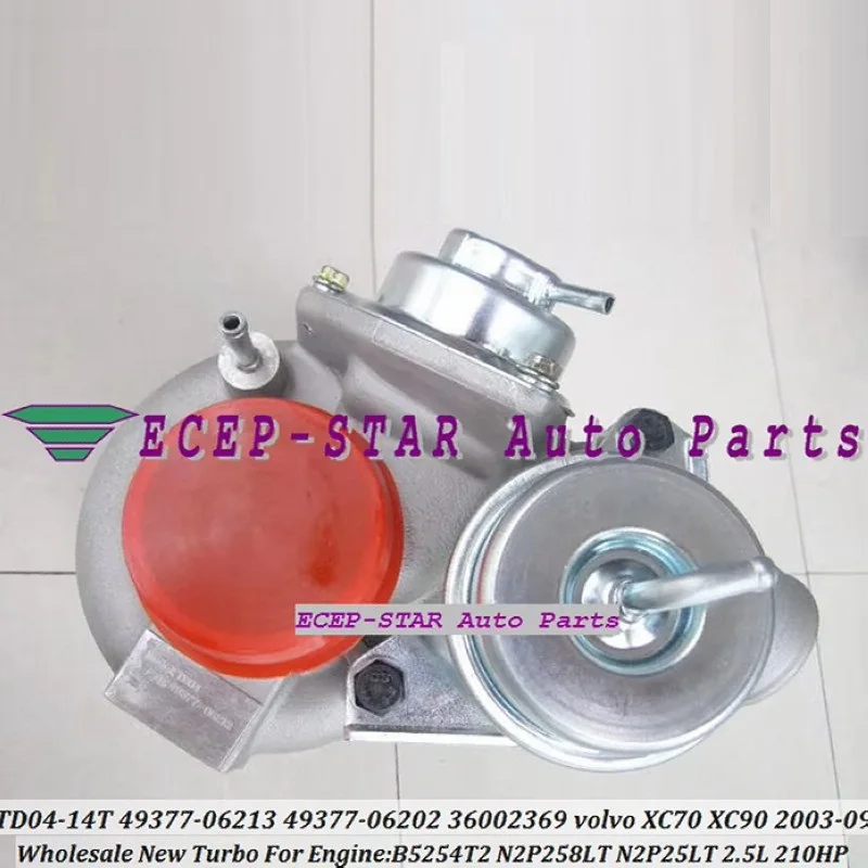 

Бесплатная доставка: Турбокомпрессор TD04L-14T 49377-06213 49377-06202 49377-06200 30650634 для Volvo PKW XC70 XC90 S60 S80 V70 B5254T2 N2P258LT 2.5L