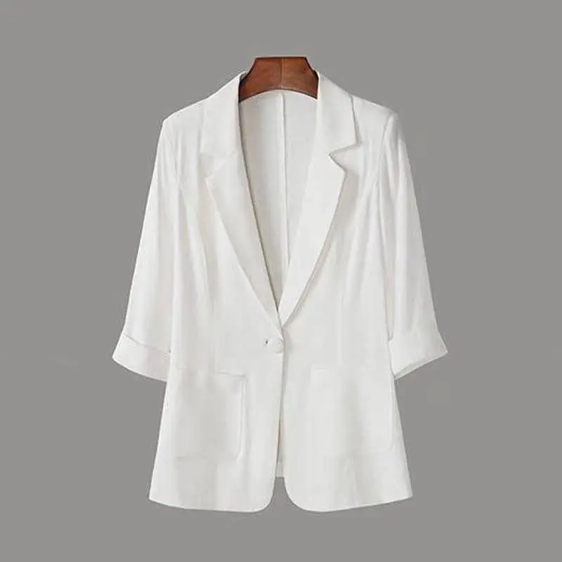 Dames Blazer Maatwerk Ruches Strepen Gewatteerd Gebogen Suède Asymmetrisch Verzameld Koffie Marine Cadeau Single-Breasted Grijze Jeugdflappen