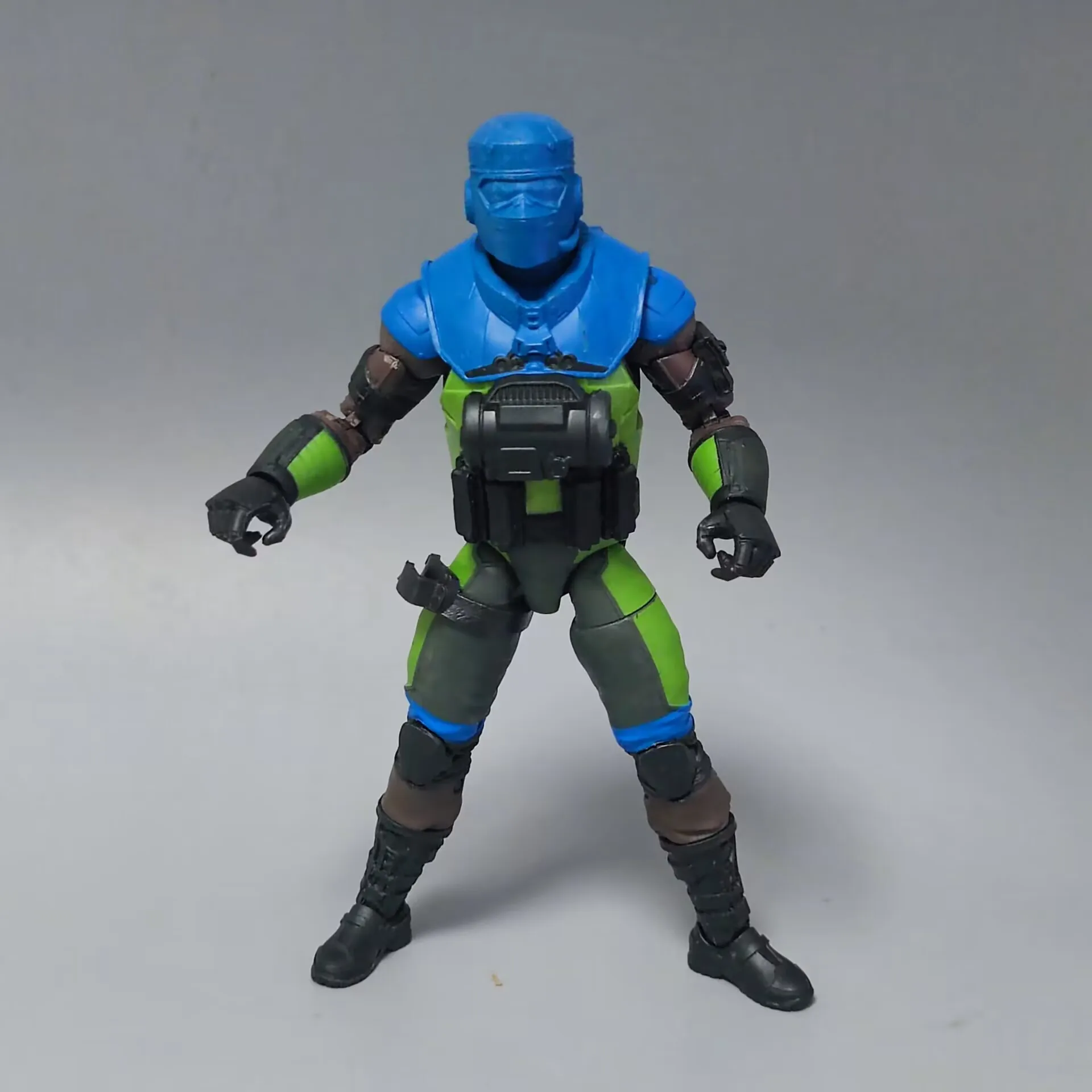 Gi Joe Clasificado Cobra Barbecue Con Cara Pintada Incompleta Sin Accesorio Figura de Acción Suelta de 6"