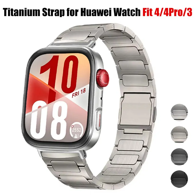 Bracelet en titane pour montre Huawei Fit 4/3, réglable, pour montre Huawei Fit4 Pro, accessoires