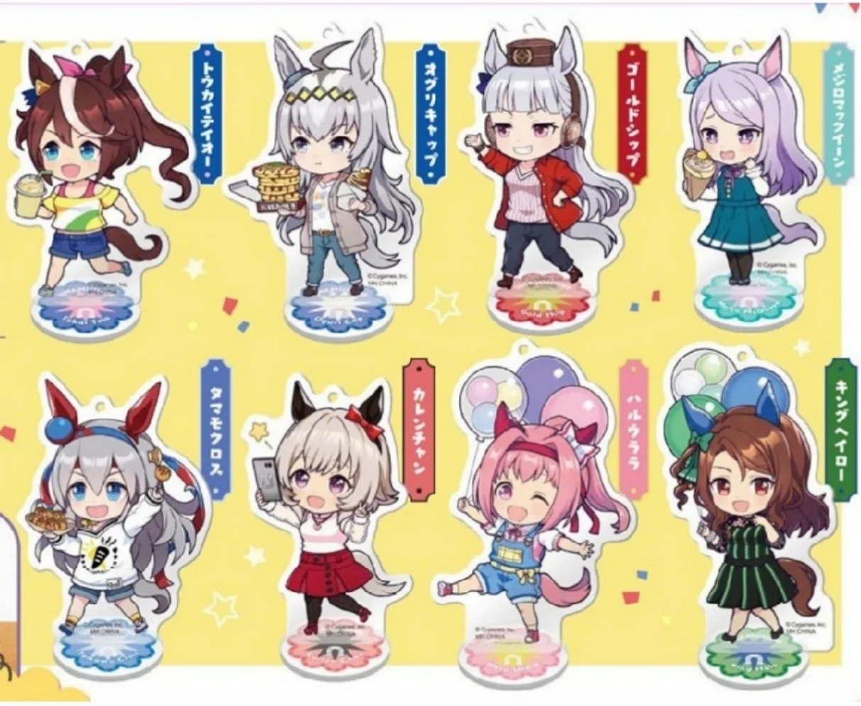 

Uma Musume Pretty Derby 10cm Special Week Acrylic Stand Keychains Anime HorseGirl Cute Desktop Decor.