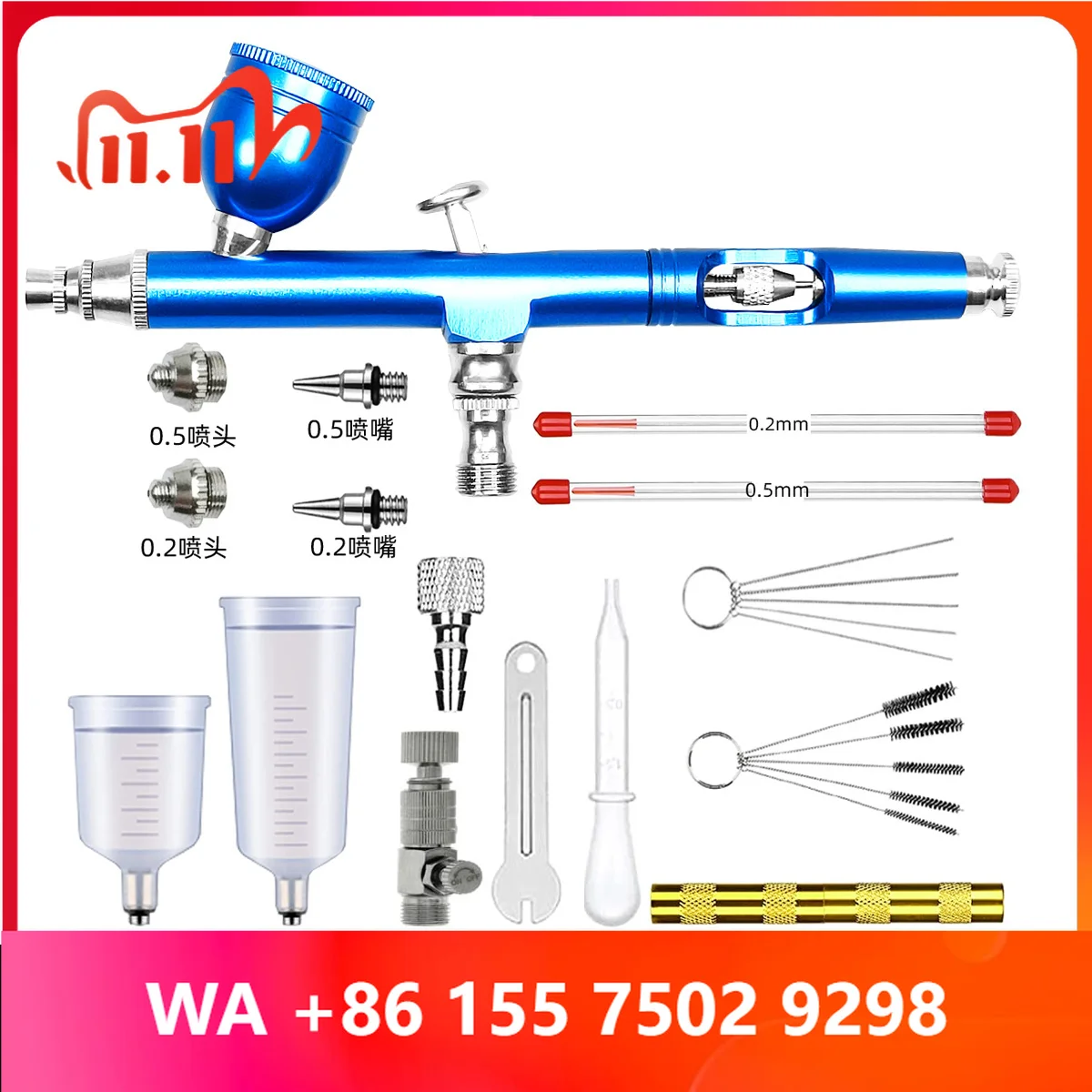 External adjus, refillle spray bottles, mini toy leather repair spray pens, art brush sets, and makp airbrushes.