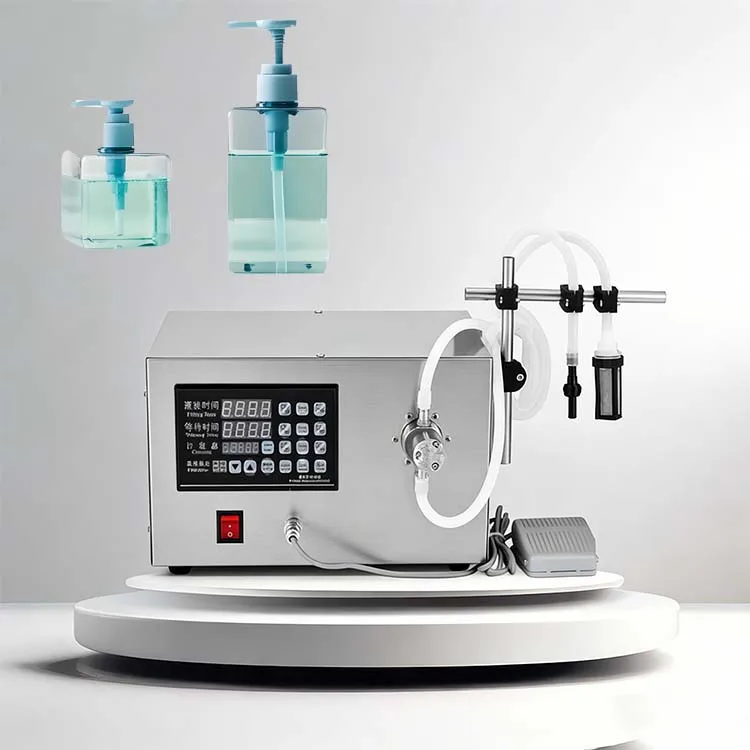 FOODLINE Convenience Condiment Shop Liquid Filler Integrated Stable Frame Single Head Small Bottling Equipment