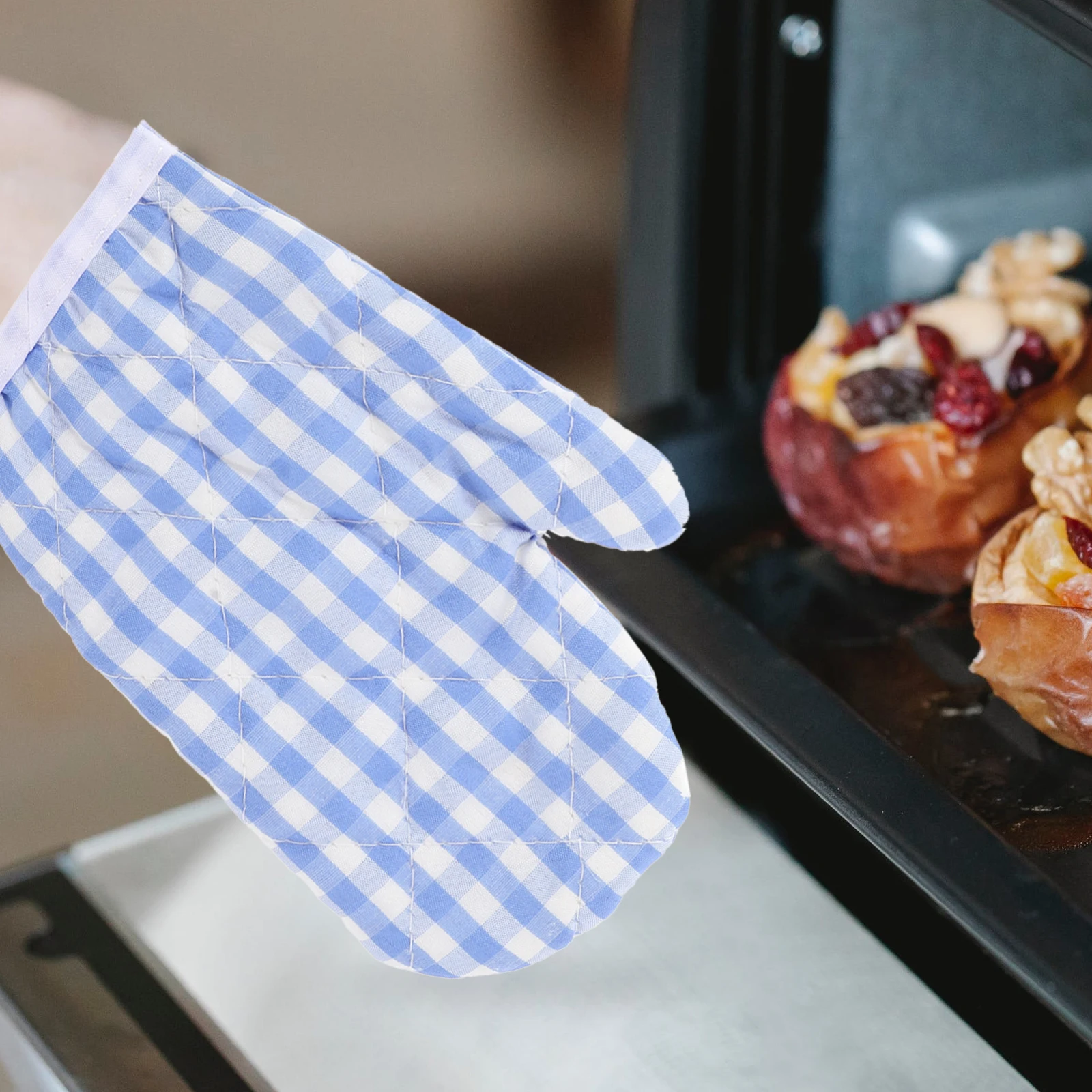

2 Pcs Insulation Gloves Heat Resistant Child Size Oven Mitts USB Kids Cooking Toddler Kitchen Polyester Mini