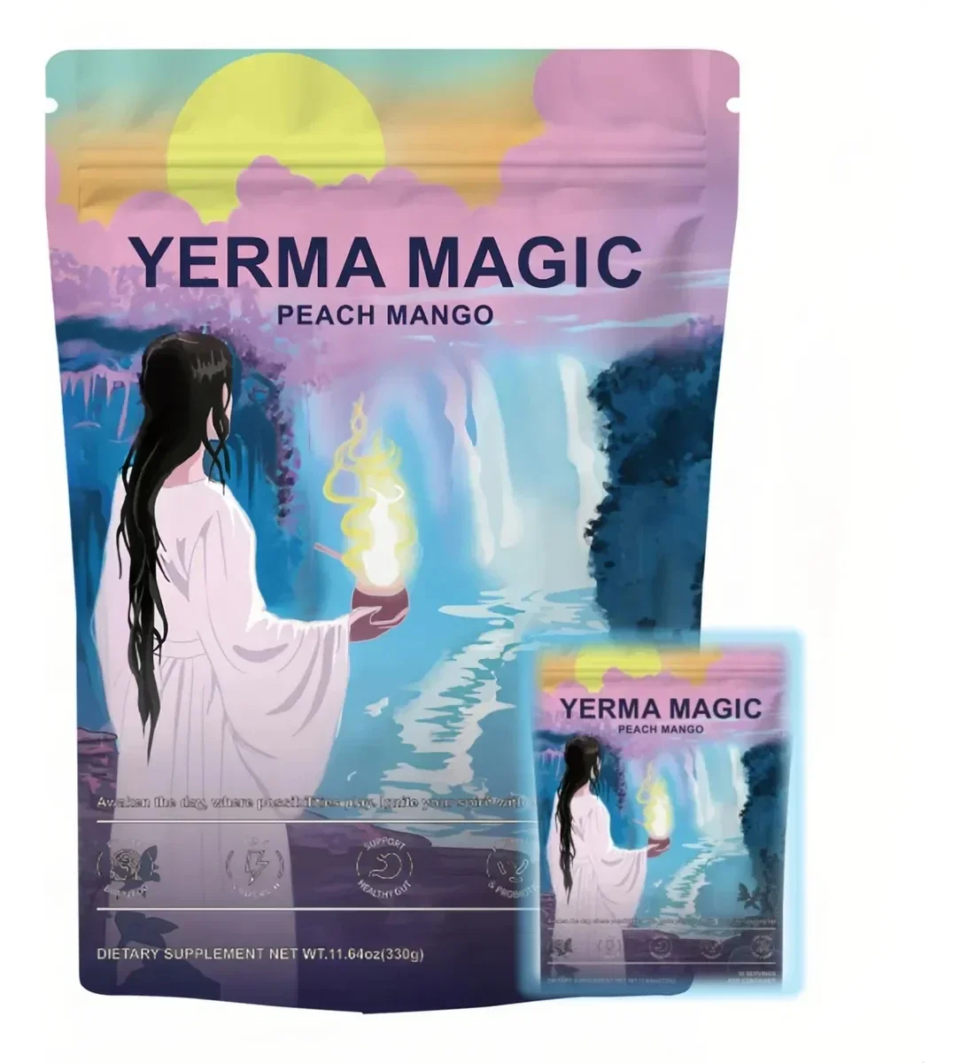 YERMA MAGIC Instant Yerba Mate Powder – Unterstützt Energie und Darmgesundheit