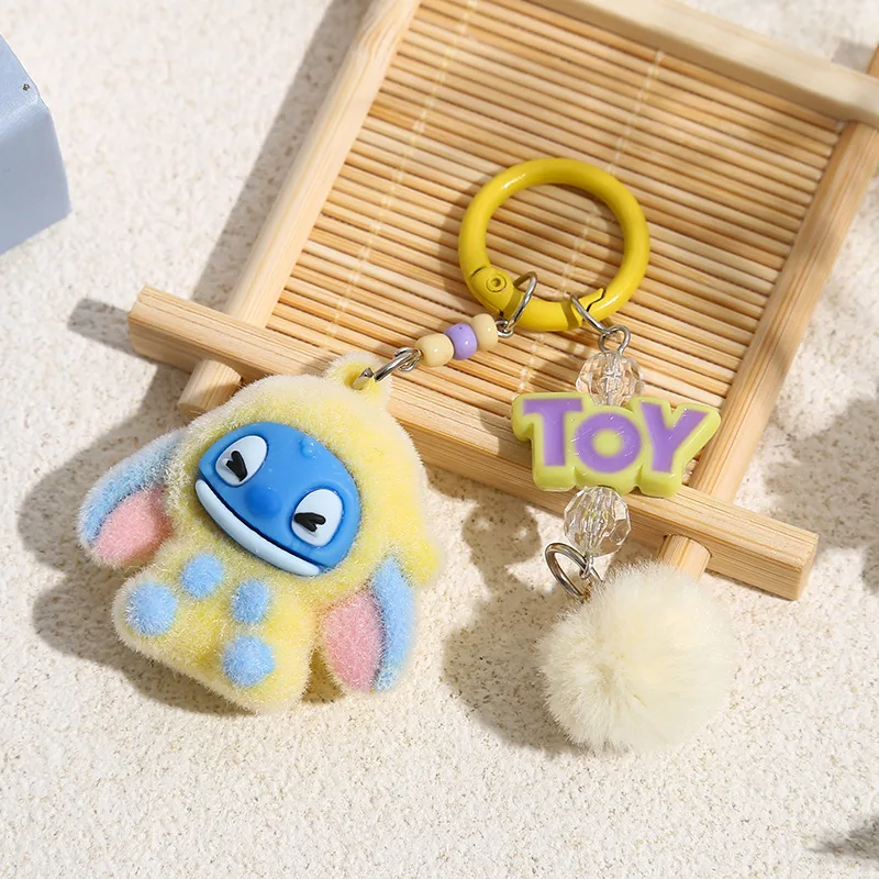 1 قطعة سلسلة مفاتيح عبر الحدود حقيبة مفتاح سلسلة الكرتون سيارة الهاتف المحمول مفتاح سلسلة