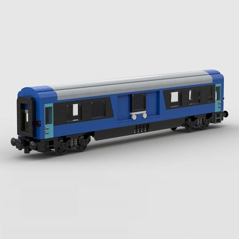 City Car Model MOC Building Bricks Railway Bike Service Wagon Modular Technology Gifts Holiday Assemble Children Toys Suit