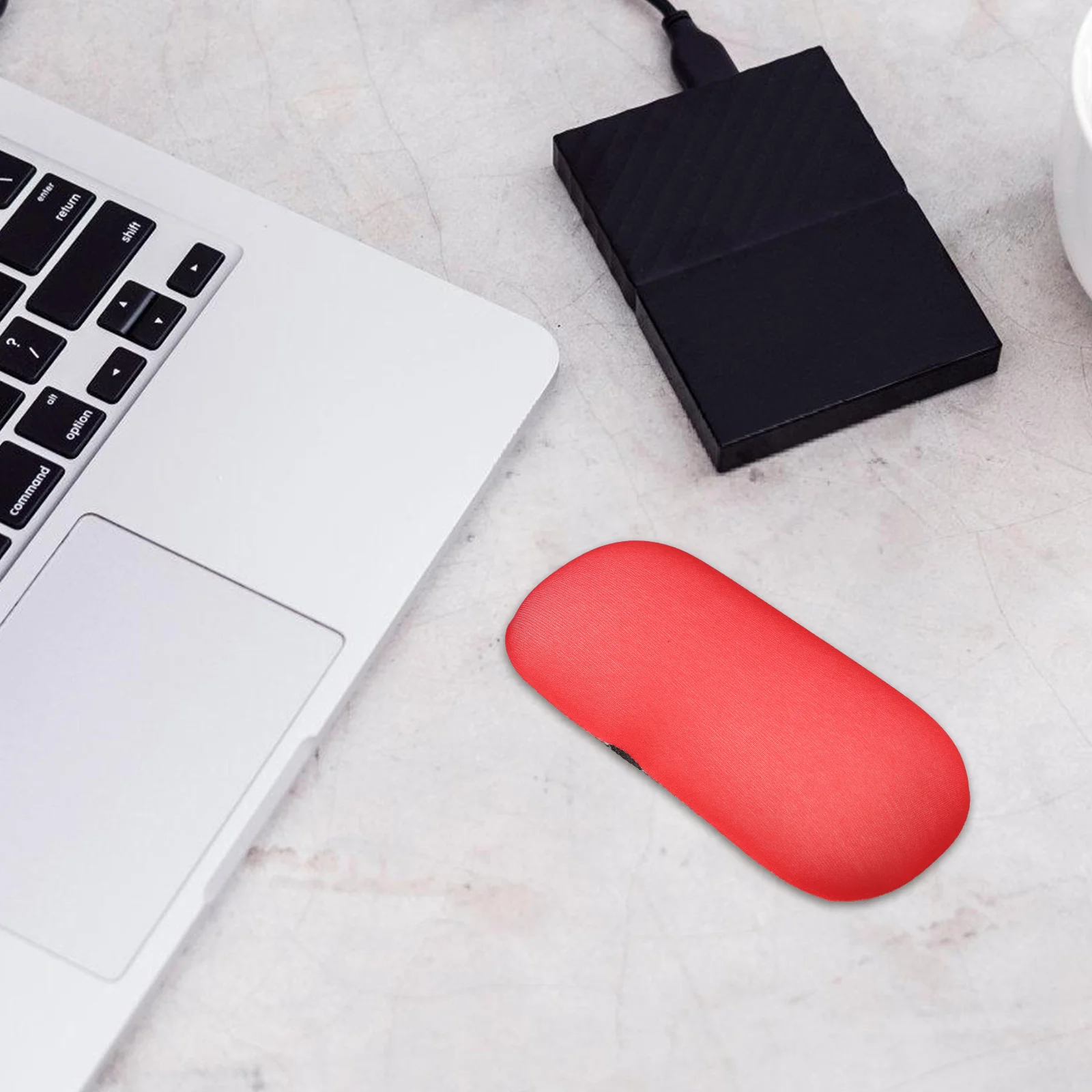 

Cute Round Mouse Wrist Pad Pu Silicone Ergonomic Wrist Rest Support For Office Gaming Computer Use Portable Comfortable Desk