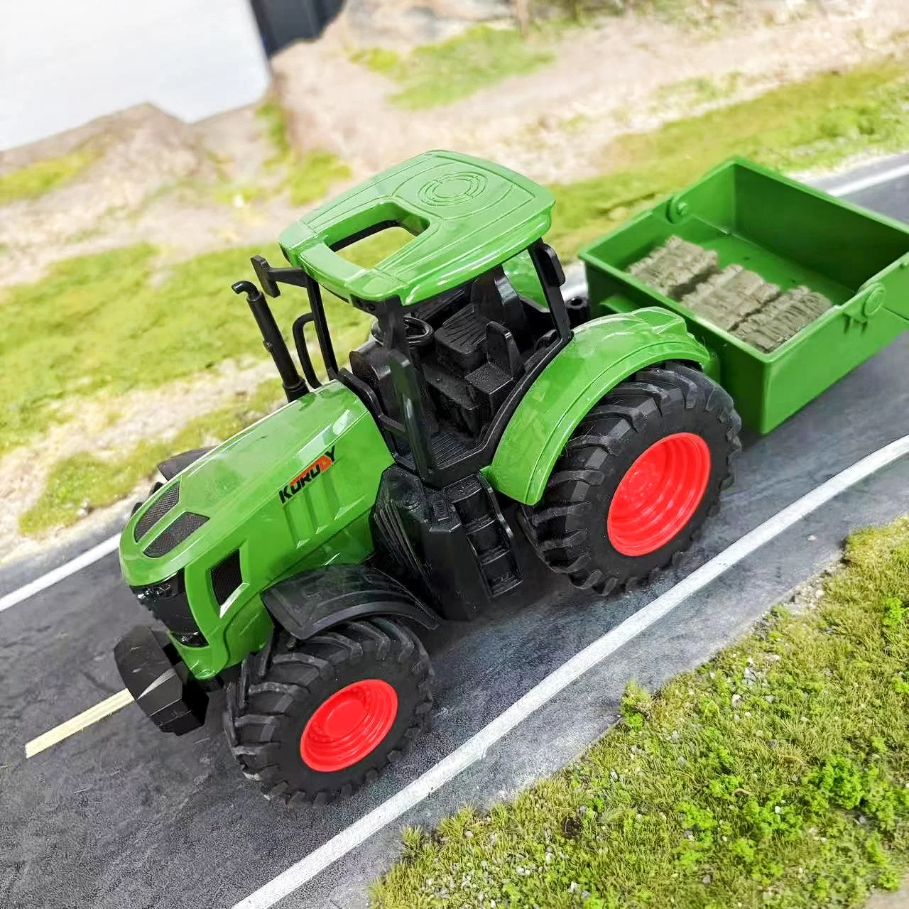 

Набор игрушек для фермы с самосвалом и 3 элементами для заготовки травы, развивающий игровой набор для детей