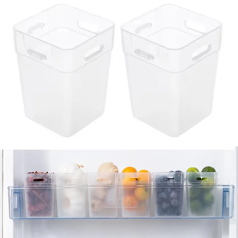 Refrigerator Fruit Storage Container High Grade PP Transparent Fridge Organizer Large Capacity Vegetable