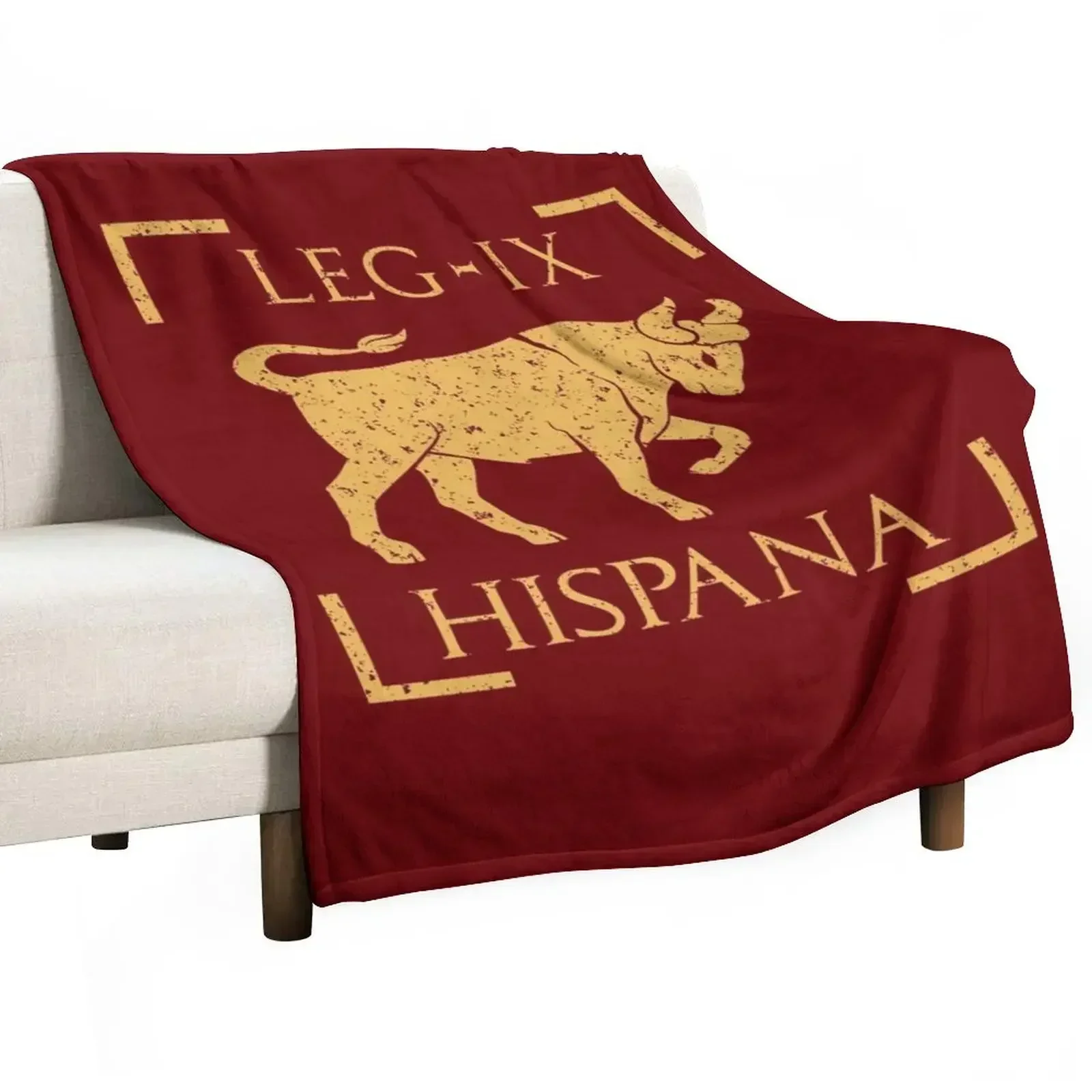 Legio IX Hispana Taurus Emblem Roman Legion Throw Blanket Bed sofa bed Blankets