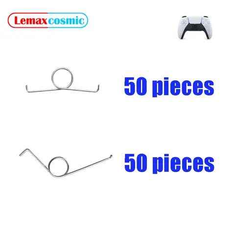 50/100 조각 Dualsense R2 L2 트리거 버튼 회전 샤프트 스프링 모터 스프링 금속 부품 Sony Playstation 5 PS5