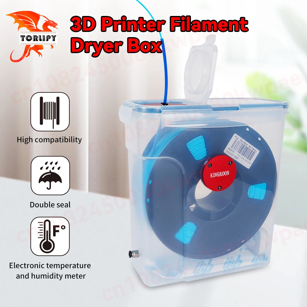 

KINGROON сухая коробка для нити для 3D-принтера, влагостойкий держатель для хранения нити для сухой нити из ТПУ, ABS, PLA, детали 3D-принтера