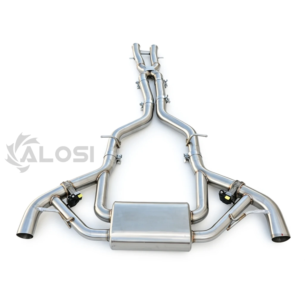 For Mercedes AMG GT/GTS/GTR/GTC (C190) 4.0T 2014-2022 stainless steel valve exhaust, high-performance cat back exhaust
