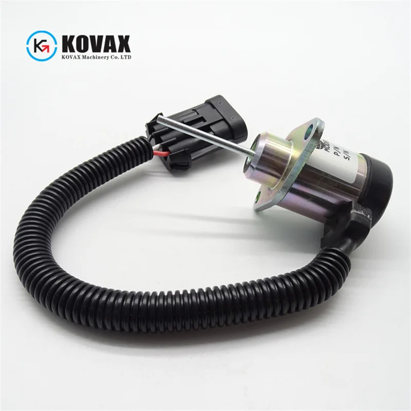 For 1G925-60011 High Quality Flame Shutdown Solenoid Valve Excavator Engine Parts Bobcat S150 S160 S175 S185 Kubota V2203