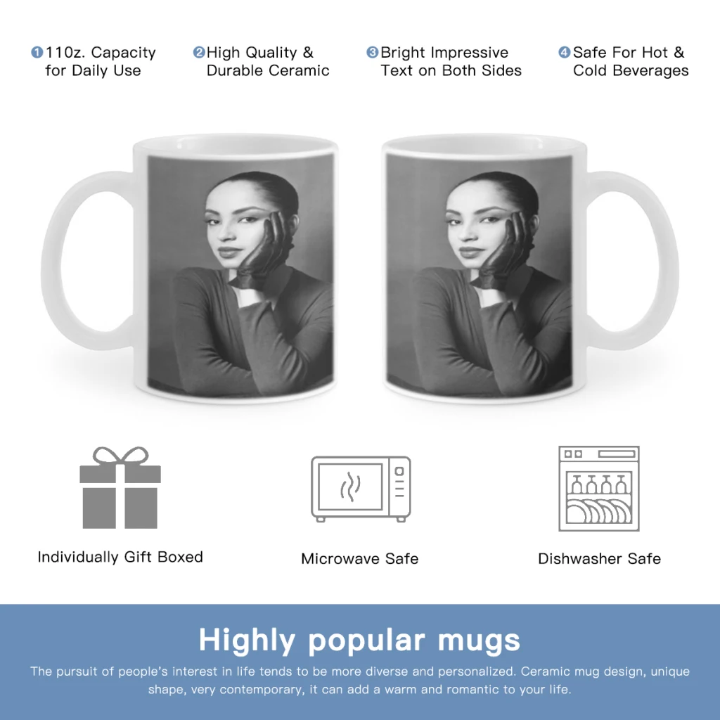 Band S-Sade Adu Singer Movie Free shipping Coffee Cups Reusable Portable Coffee Cup Safe Coffee Mug Coffee Tea Travel Cups