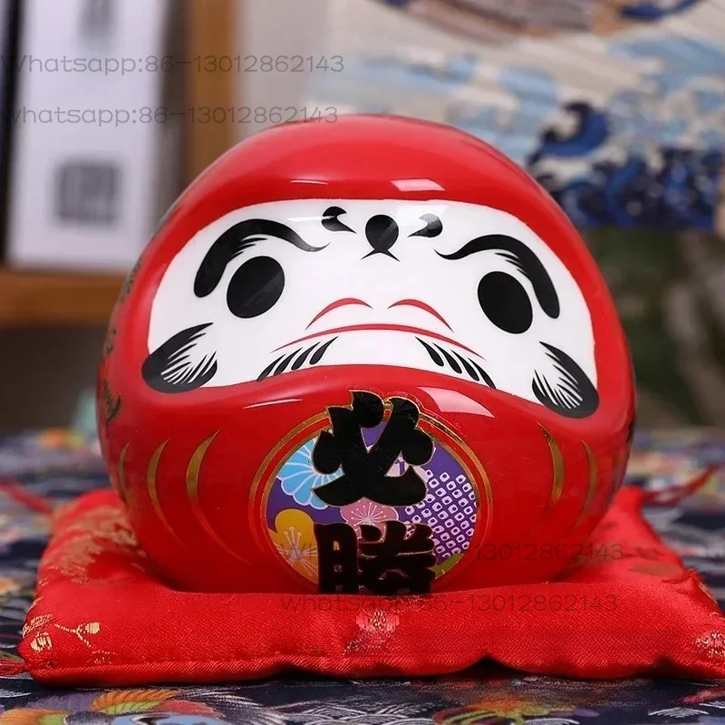 Ceramic Doll Lucky Charm Wealth Decoration Feng Shui Zen Craft Money Box Home Desktop Decoration Gifts