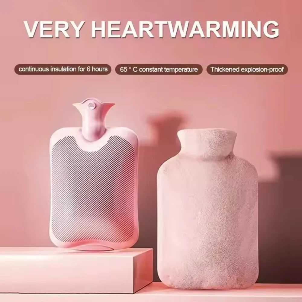 HOT SALE NEW Rabbit-like Hot Water Bottle Lasting Warmth Large-capacity Pouring Water PVC Hand Warmers Warm Water Bags