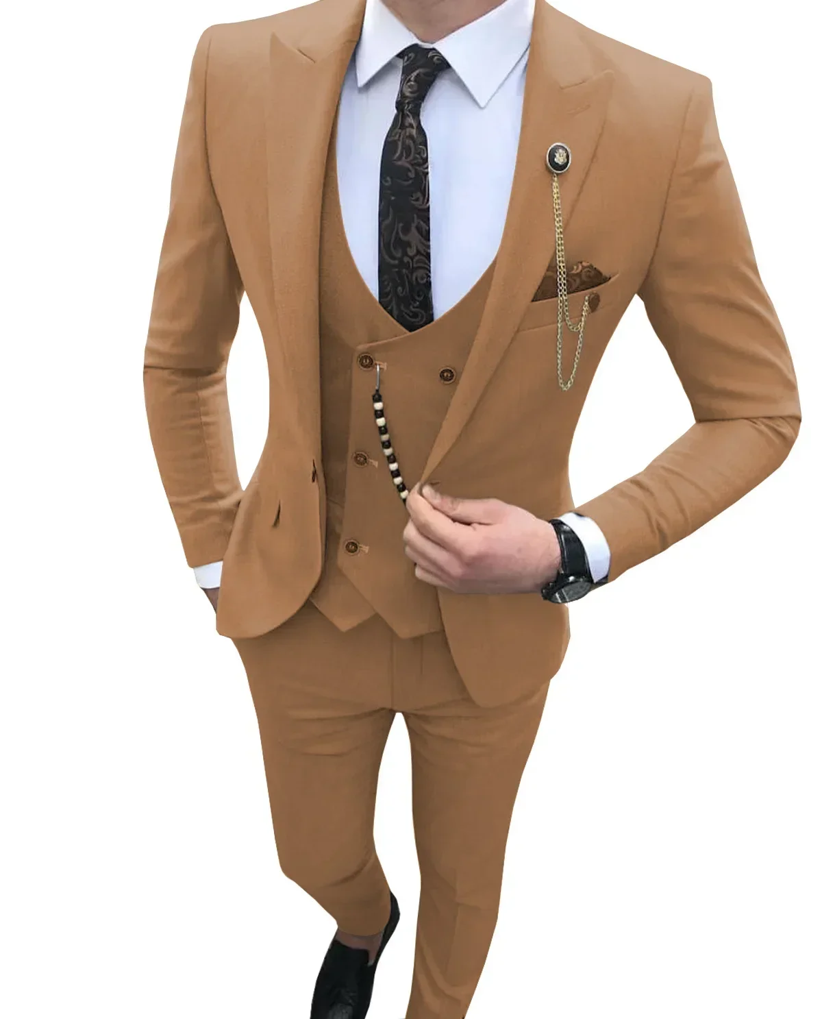 

1523 Interview suit men's suit groom groomsmen group dress