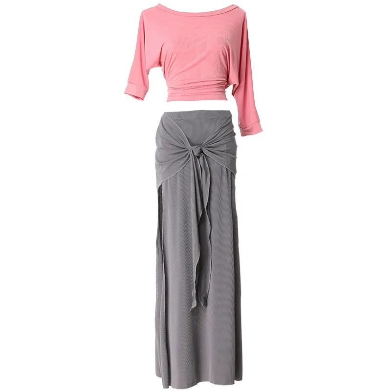 Women Sexy Belly Dance Costume Top Skirt Girl Oriental Dance Clothing Practice Training Suit Stage Performance Two-Piece