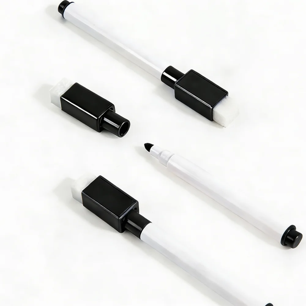 Educational Whiteboard Markers Black Ink Erasable Pens Office Supplies Training Tool Dustless Smooth Stationery