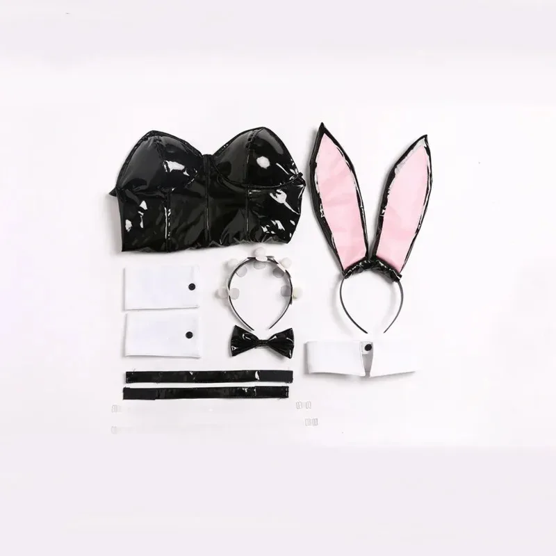 Ram Rem Cosplay Costume Lamb Re:Life In A Different World From Zero Bunny Girl Black Sexy Halloween Party Girl Dress Clothes
