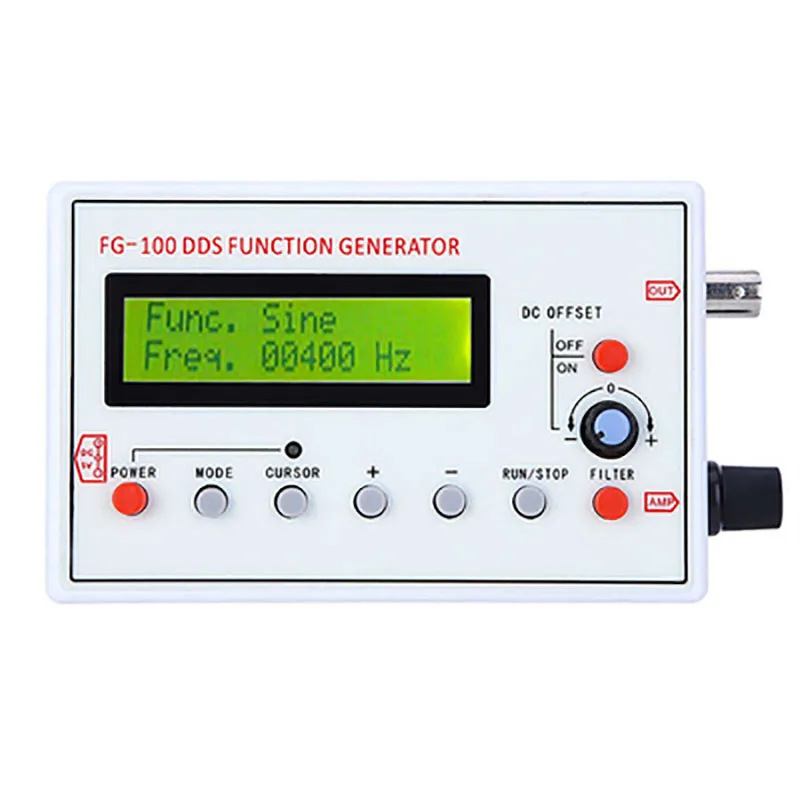 DDS Function Generators Functional Signal Generator FG‑100 for Circuit Testing Debugging for Impulse Response 1HZ-500KHZ