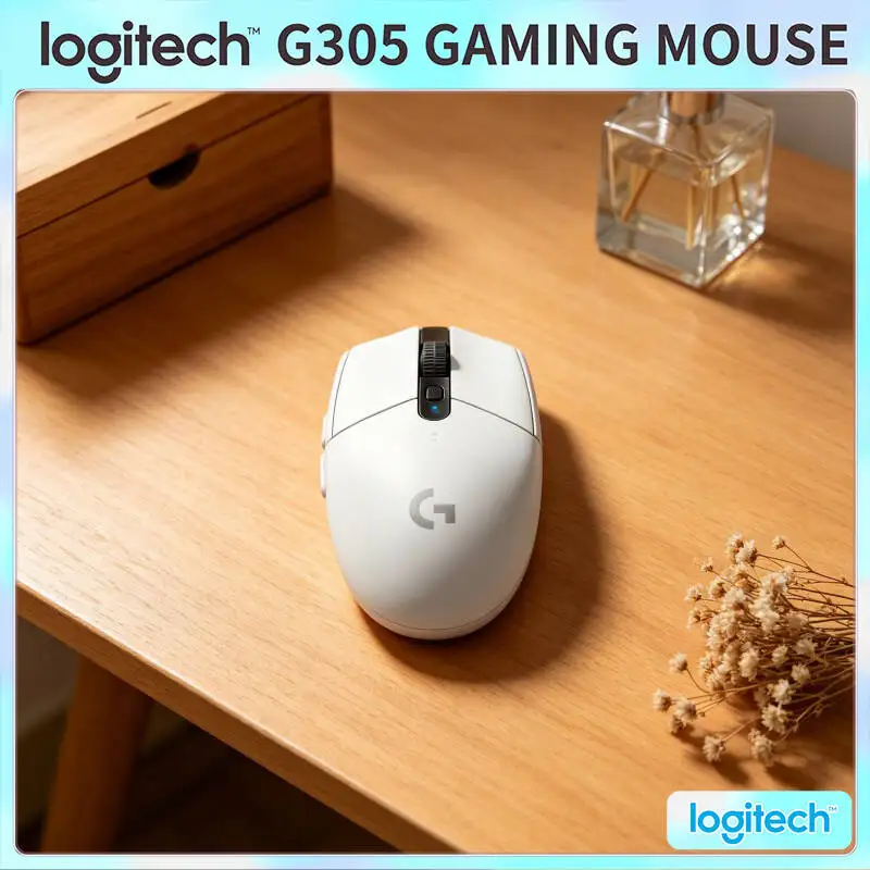 Wireless Gaming Mouse Logitech G305 LIGHTSPEED, 12000 DPI HERO Sensor, 6 Programmable Keys, 250hr Battery, 99g, PC Mac