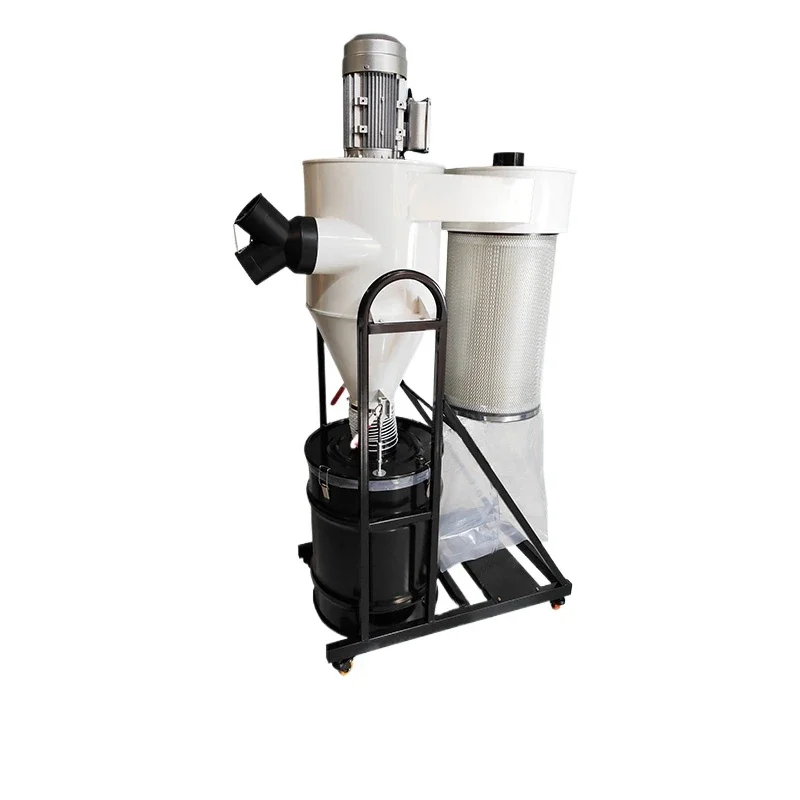 2.2KW/3HP 3um Hepa Filter Industrial Vacuum Cleaner for Woodworking Metal Cutting 220V 380V Separator Cyclone Dust Collector