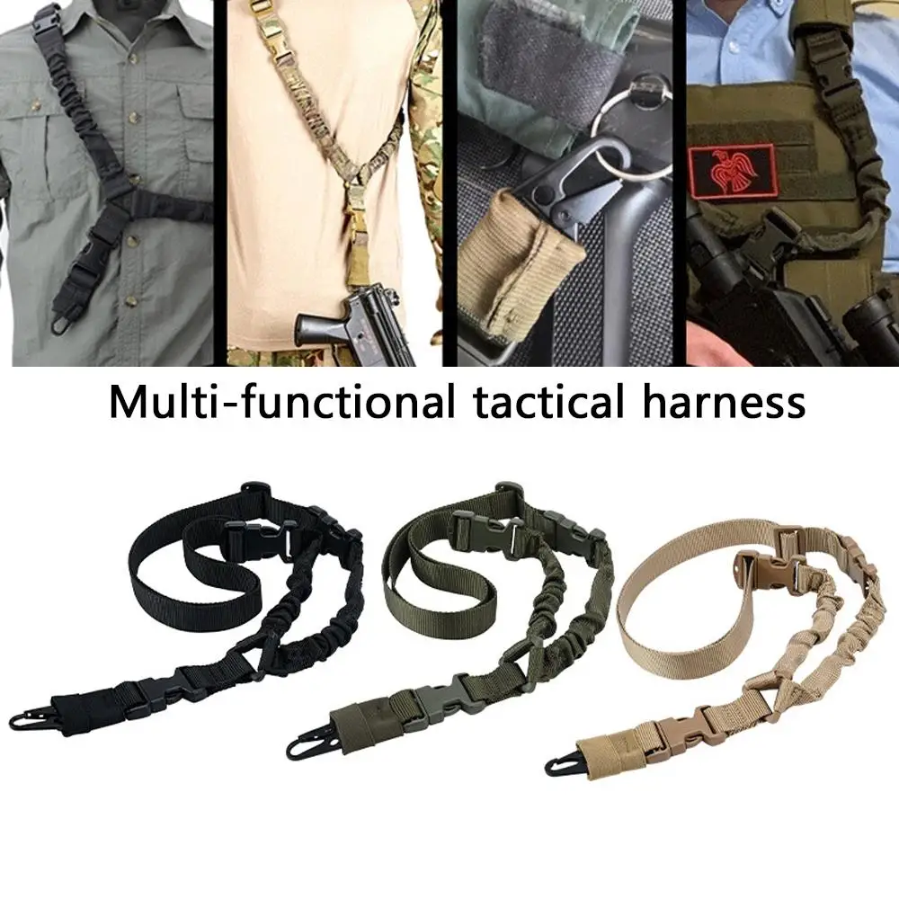 Harnais tactique Simple pour l'extérieur, sangle d'épaule multifonctionnelle, corde de sécurité diagonale, ceinture tactique de Camouflage unisexe
