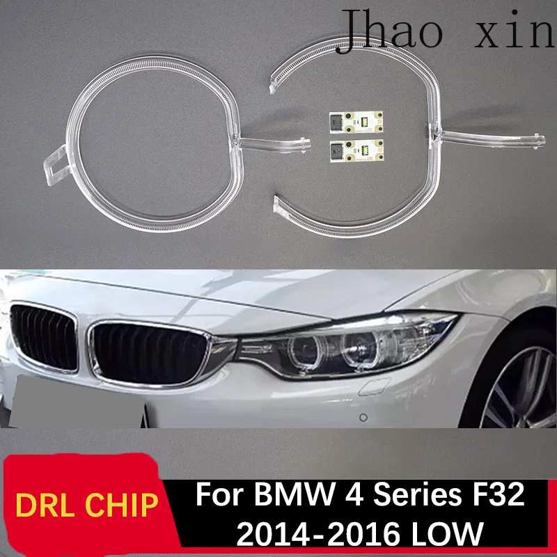 

Дневные ходовые огни (ДХО) для BMW 4 серии F32 2014-2016: Светодиодные модули (чипы) DRL, трубки, платы балластов, белые лампы Angel Eye