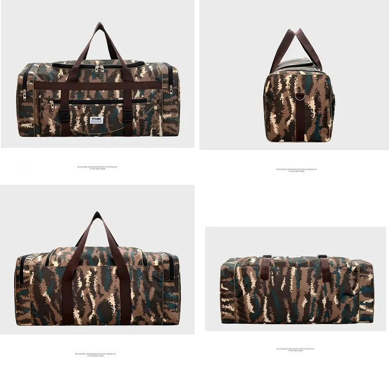 portable travel bag large capacity camouflage storage for clothes oversized luggage shoulder sturdy durable