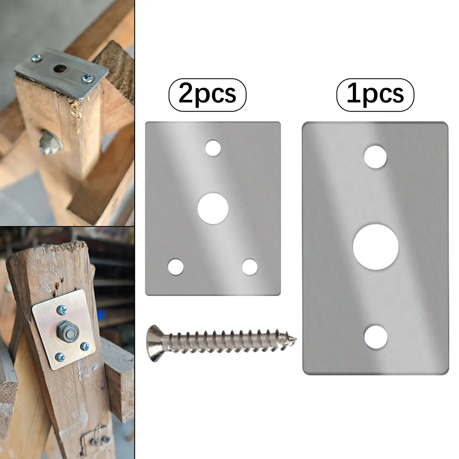Ladder Connector Reinforcement Plate Sturdy Stainless Sheet for Adjustable Ladder Foldable Ladder Safety Support