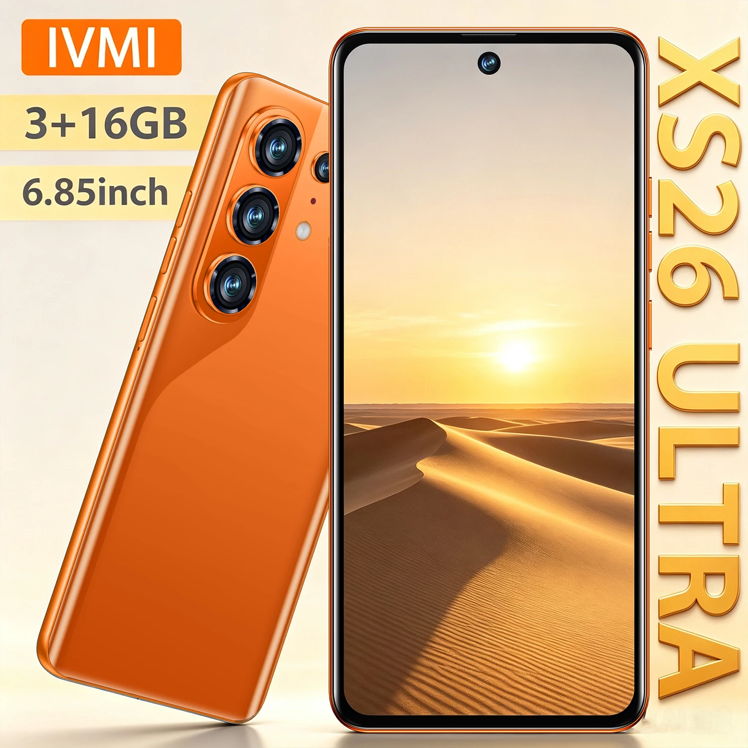 IVMI XS 26Ultra Google Mall mobile phone unlocks smart phone 6.85-inch Android 10 dual card dual standby 8+13MP 4G network
