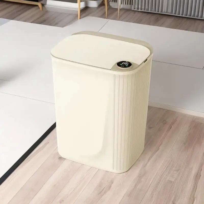 22L Automatic Sensor Trash Can With Rechargeable Smart Dustbin For Bathroom Toilet Wastebasket with lid Smart Home supplies